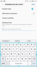 Keyboard settings - Samsung Galaxy J7 (2017) review