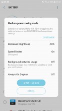 Battery saving modes - Samsung Galaxy J7 (2017) review