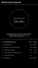 Battery saving modes - Samsung Galaxy J7 (2017) review