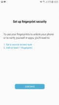 Fingerprint settings - Samsung Galaxy J7 Pro review