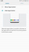 Apps button settings - Samsung Galaxy J7 Pro review