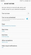 Do note disturb settings - Samsung Galaxy J7 Pro review