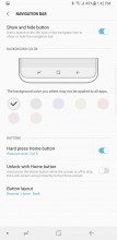 Navigation bar settings - Samsung Galaxy Note8 review