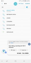 Connect to Wi-Fi - Samsung Galaxy Note8 review