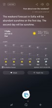 Weather with follow up questions - Samsung Galaxy Note8 review