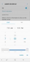 AOD Schedule - Samsung Galaxy S8 Active review