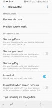 Iris authentication setup - Samsung Galaxy S8 Active review