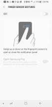 Fingerprint sensor gestures - Samsung Galaxy S8 Active review