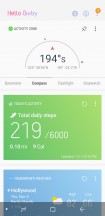 Bixby Home card: Compass - Samsung Galaxy S8 Active review