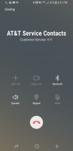 In-call screen - Samsung Galaxy S8 Active review