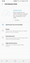 Performance modes - Samsung Galaxy S8 Active review