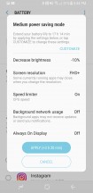 Medium power save mode - Samsung Galaxy S8 Active review