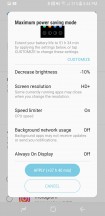 Maximum power save mode - Samsung Galaxy S8 Active review