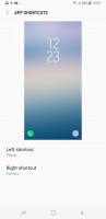 Shortcuts settings - Samsung Galaxy S8+review