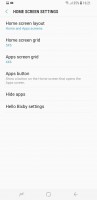 Homescreen settings - Samsung Galaxy S8+review