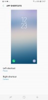 Shortcuts settings - Samsung Galaxy S8 review