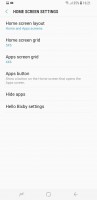 Homescreen settings - Samsung Galaxy S8 review