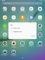 App drawer - Samsung Galaxy Tab S3 9.7
