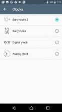 Clock styles - Sony Xperia L1 review