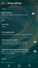 Homescreen settings - Sony Xperia L1 review