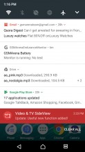 Notification area is vanilla Android - Sony Xperia L1 review