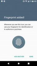 Fingerprint settings - Sony Xperia XA1 Plus review