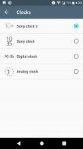 Clock styles - Sony Xperia XA1 Plus review