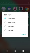 Sorting options - Sony Xperia XA1 Plus review