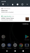 Notification area is vanilla Android - Sony Xperia XA1 Plus review