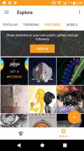 Sketch is a fun image editor with a mini social network for sharing art - Sony Xperia XA1 Plus review