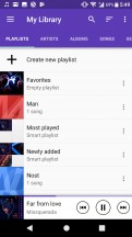 Music app - Sony Xperia XA1 Plus review