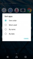 Sorting options - Sony Xperia XA1 Ultra review