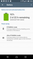 Stamina modes - Sony Xperia XA1 Ultra review