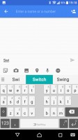 Swiftkey keyboard is the default text input method - Sony Xperia XA1 Ultra review