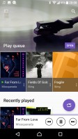 Music app - Sony Xperia XA1 Ultra review