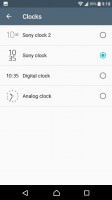 Clock styles - Sony Xperia XA1 review