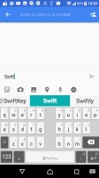 Swiftkey keyboard is the default text input method - Sony Xperia XA1 review