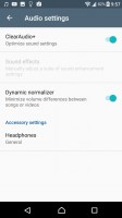 Audio settings - Sony Xperia XA1 review