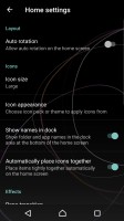 Homescreen settings - Sony Xperia XZ Premium review