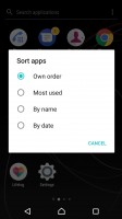 Sorting options - Sony Xperia XZ Premium review