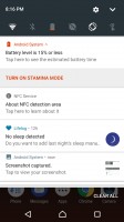 Notification area is vanilla Android - Sony Xperia XZ Premium review
