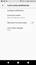 Lockscreen and unlock options - Sony Xperia XZ1 review