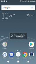 Homescreen - Sony Xperia XZ1 review