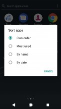 Sorting options - Sony Xperia XZ1 review