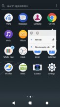 App contextual menu - Sony Xperia XZ1 review