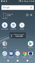 Pinned homescreen shortcuts - Sony Xperia XZ1 review