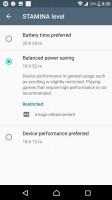 Stamina mode - Sony Xperia XZs review