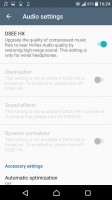 Audio settings - Sony Xperia XZs review