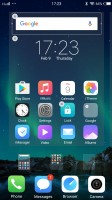 Managing the homescreen panes - vivo V5 Plus review