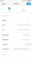 Calendar - Xiaomi Mi 6 review